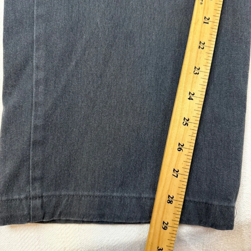 Lee Relaxed Straight Leg Gray Pants Womens 16 Medium 4951002 Charcoal Stretch